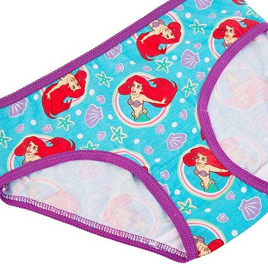 Disney's The Little Mermaid Ariel Girls 4-8 7-Pack Cotton Briefs