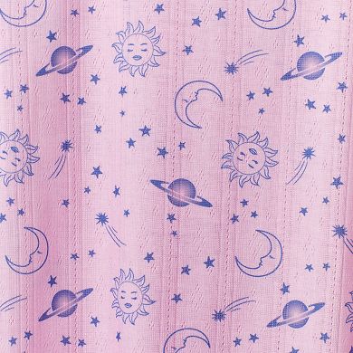 Girls 4-12 Cuddl Duds® Allover Print Ruffle Trim Pajama Top & Shorts Set