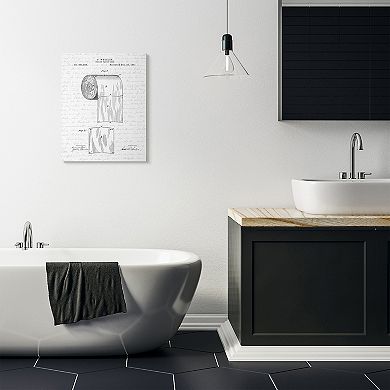 Stupell Home Decor Toilet Paper Roll Canvas Wall Art