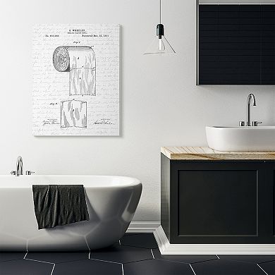 Stupell Home Decor Toilet Paper Roll Canvas Wall Art