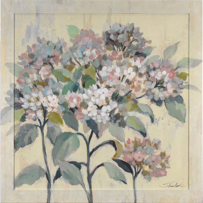 Romantic Hydrangeas Canvas Wall Art, Multi