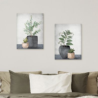 Embellished Box Top Botanicals Wall Art 2-piece Set