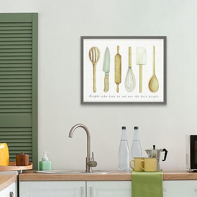 Kitchen Utensils Framed Wall Art