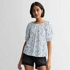 Women s Peasant Tops Blouses Kohl s