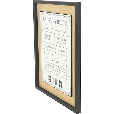 Laundry Rules Framed Wall Art