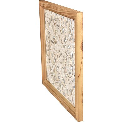 Framed Textured Medallion Wall Decor