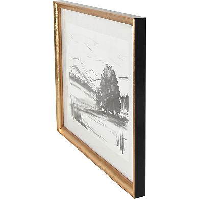 Charcoal Landscape Framed Wall Art