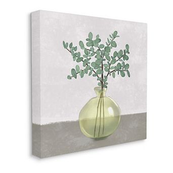 Stupell Home Decor Plant Round Vase Canvas Wall Art