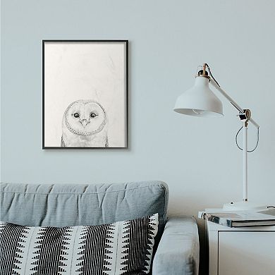Stupell Home Decor Owl Portrait Framed Wall Art