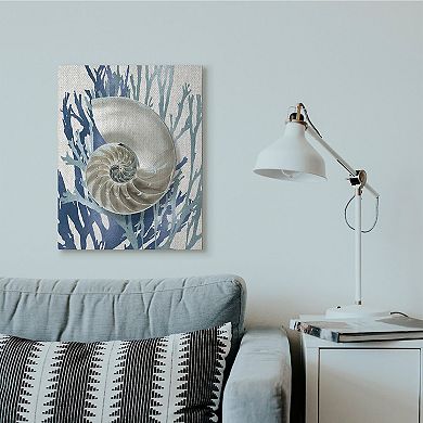 Stupell Home Decor Shell Coral Canvas Wall Art