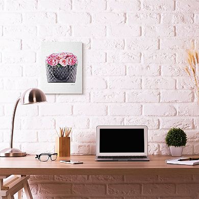 Stupell Home Decor Pink Flower Purse Canvas Wall Art