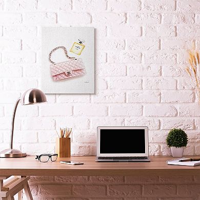 Stupell Home Decor Pink Purse Canvas Wall Art