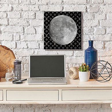 Stupell Home Decor Full Moon Fashion Canvas Wall Art