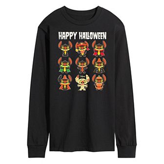 Disney's Lilo & Stitch Men's Happy Halloween Long Sleeve Tee