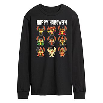 Disney's Lilo & Stitch Men's Happy Halloween Long Sleeve Tee
