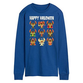 Disney's Lilo & Stitch Men's Happy Halloween Long Sleeve Tee