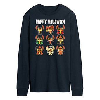 Disney's Lilo & Stitch Men's Happy Halloween Long Sleeve Tee