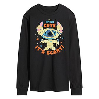 Disney's Lilo & Stitch Men's So Cute Its Scary Long Sleeve Tee