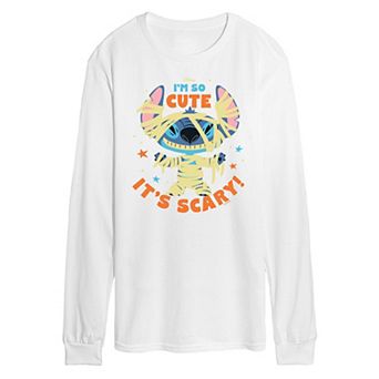 Disney's Lilo & Stitch Men's So Cute Its Scary Long Sleeve Tee