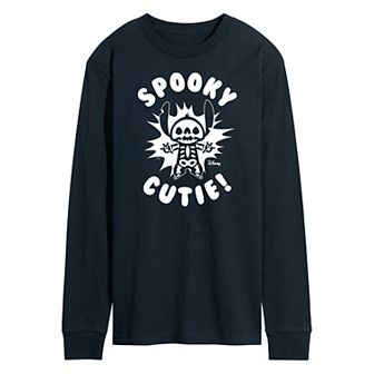 Disney's Lilo & Stitch Men's Spooky Cutie Long Sleeve Tee