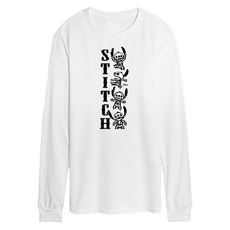 Disney's Lilo & Stitch Men's Skeletons Long Sleeve Tee
