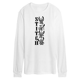 Disney's Lilo & Stitch Men's Skeletons Long Sleeve Tee