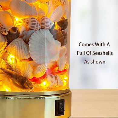 19 inch Table lamp with night lights,seashell
