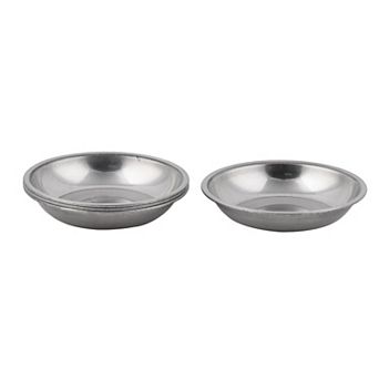 Stainless Steel Household Round Shaped jam Soy Dish Bowl 3.1" Dia 4 pc