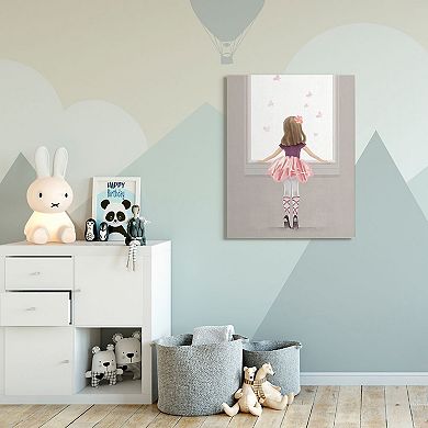 Stupell Home Decor Little Ballerina Butterfly Canvas Wall Art