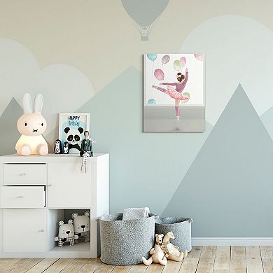 Stupell Home Decor Jumping Ballerina Canvas Wall Art