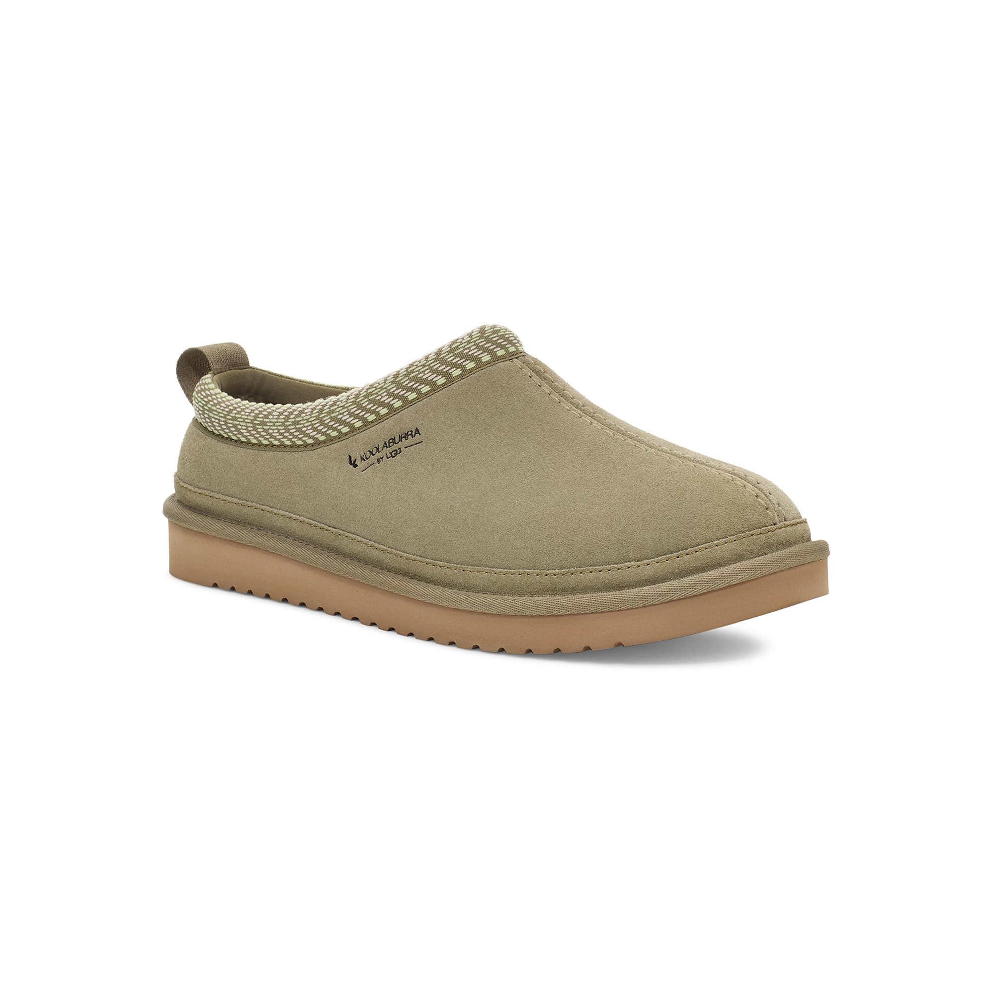 Koolaburra by UGG Burree Mens Suede Slippers, Size: 10, Limewash