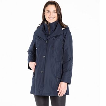 Women's Fleet Street Short Trench Rain Coat- Size XL