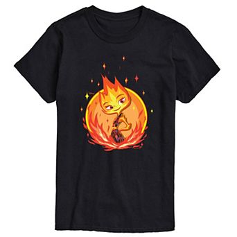 Disney's Elemental Big & Tall Ember Badge Graphic Tee