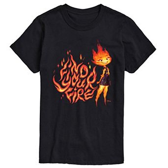 Disney's Elemental Big & Tall Find Your Fire Ember Graphic Tee