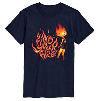 Disney's Elemental Big & Tall Find Your Fire Ember Graphic Tee