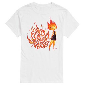 Disney's Elemental Big & Tall Find Your Fire Ember Graphic Tee