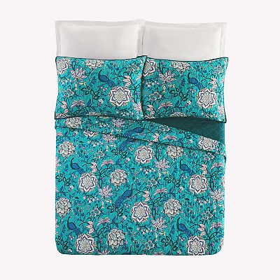 Vera Bradley Peacock Garden Quilt Shams Set