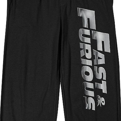 Men's The Fast & The Furious Metallic Logo Pajama Pants