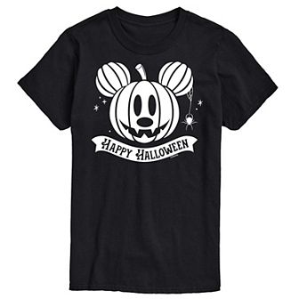 Disney's Mickey Mouse & Friends Big & Tall Happy Halloween Pumpkin Graphic Tee