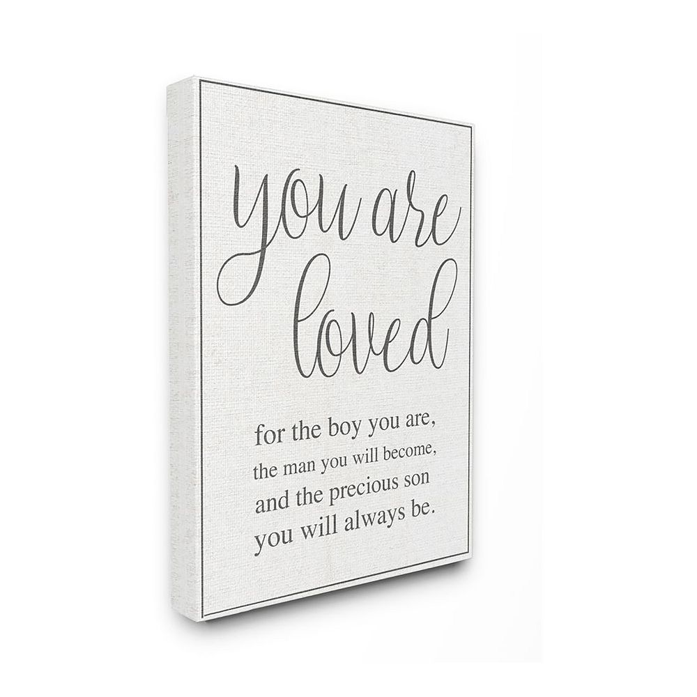 Stupell Home Decor You Are Loved Canvas Wall Art
