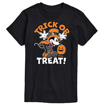 Disney's Mickey Mouse & Friends Big & Tall Trick Or Treat Graphic Tee