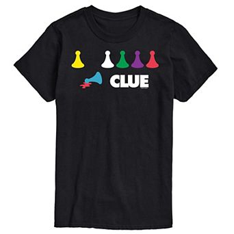 Big & Tall Clue Game Pieces Graphic Tee