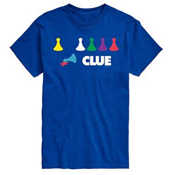 Big & Tall Clue Game Pieces Graphic Tee