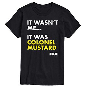 Big & Tall Clue It Was Colonel Mustard Graphic Tee