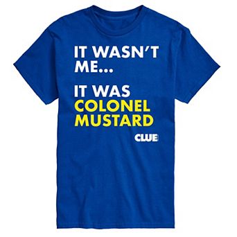 Big & Tall Clue It Was Colonel Mustard Graphic Tee