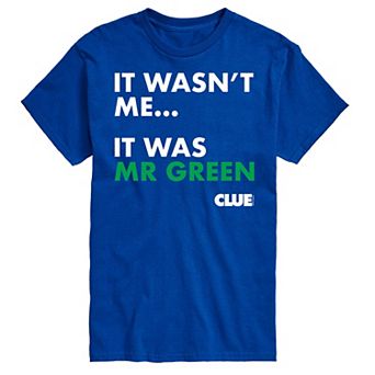 Big & Tall Clue It Was Mr Green Graphic Tee