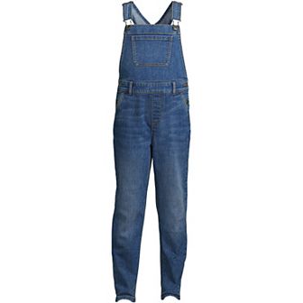 Girls 2-16 Lands' End Iron Knee Denim Overalls
