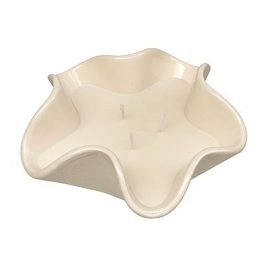 Sonoma Goods For Life® Mahogany & Cedar 6-oz. Ruffled Ceramic Scented Candle