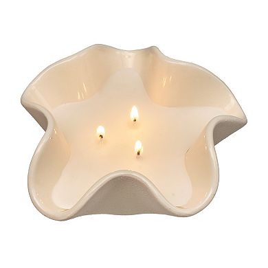 Sonoma Goods For Life® Mahogany & Cedar 6-oz. Ruffled Ceramic Scented Candle