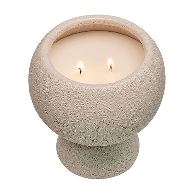 Sonoma Goods For Life® Sugared Vanilla 14-oz. Textured Ceramic Pedestal Candle